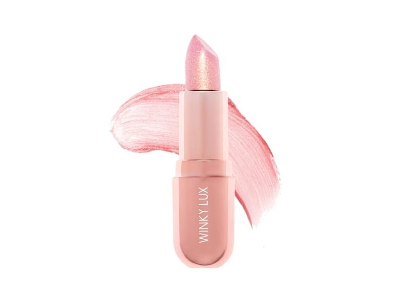 Winky Lux Glimmer pH Lip Balm, Rose Glimmer, 0.13 oz/3.6 g