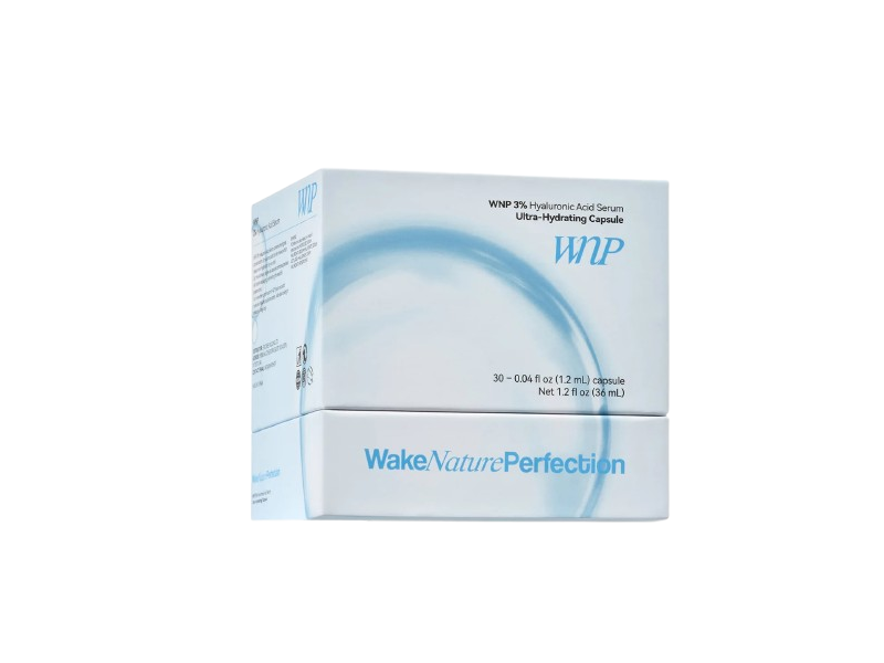WNP Wake Nature Perfection Ultra-Hydrating Serum Capsule, Hyaluronic Acid, 0.04 fl oz/1.2 mL, 30 Count