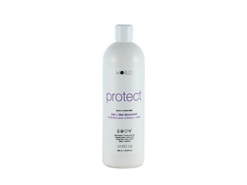 World Multi-Purpose Hair + Skin Moisturizer, Protect, 16.9 fl oz/500 mL
