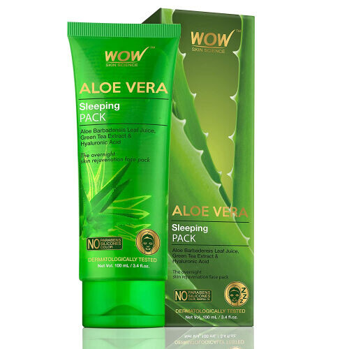 Aloe Vera With Green Tea Extract And Hyaluronic Acid Sleeping Pack