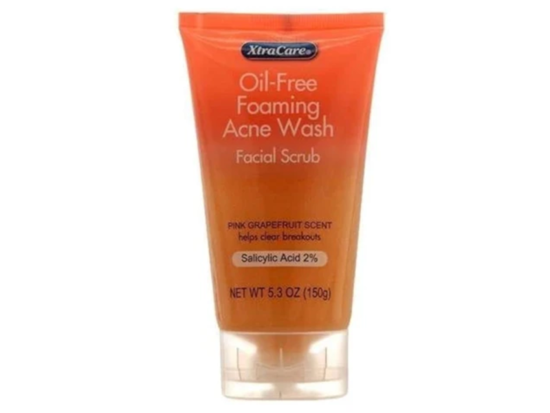 Xtra Care Oil-Free Foaming Acne Wash Facial Scrub, Pink Grapefruit, 5.3 oz/150 g, Pack Of 3