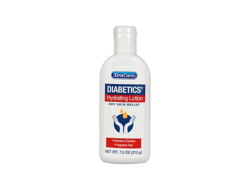 XtraCare Diabetics Hydrating Lotion Dry Skin Relief, 7.5 oz/212 g