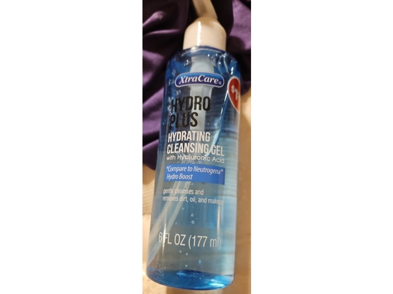 Xtracare Hydro Plus Hydrating Cleansing Gel, Hyaluronic Acid, 6 fl oz/177 mL