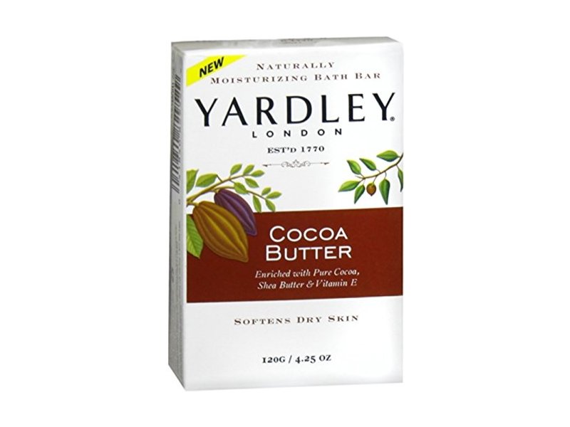 Yardley London Cocoa Butter Naturally Moisturizing Bath Bar, 4.25 ounce