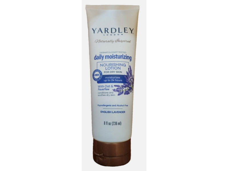 Yardley London Daily Moisturizing Lotion, English Lavender, 8 fl oz/236 mL