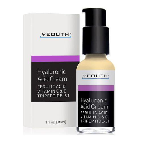 Hyaluronic Acid Cream With Vitamin C, Vitamin E, Ferulic Acid, Tripeptide 31