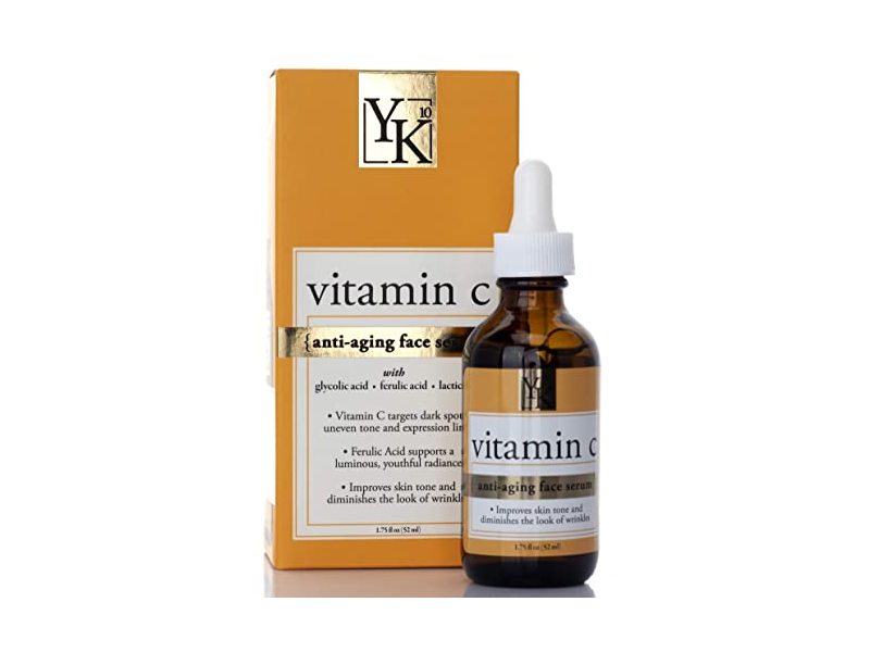 YK10 Anti - Aging Face Serum, Vitamin C, 1.75 fl oz/52 mL