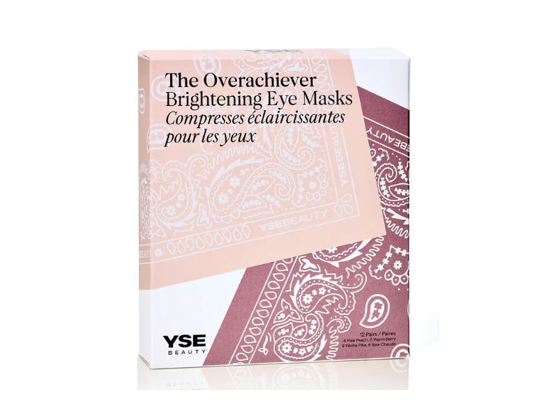 Yse Beauty The Overachiever Brightening Eye Masks, Bandana Print, 12 Pairs