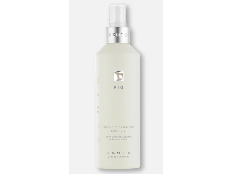 Zents Luminous Cashmere Body Oil, Fig, 8.1 fl oz/240 mL