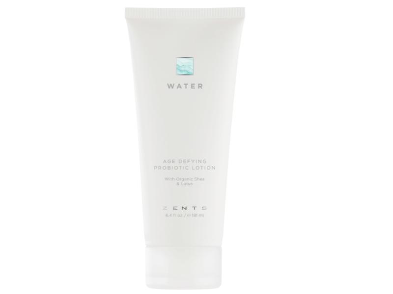 Zents Water Age Defying Probiotic Lotion, Organic Shea & Lotus, 6.4 fl oz/181 mL