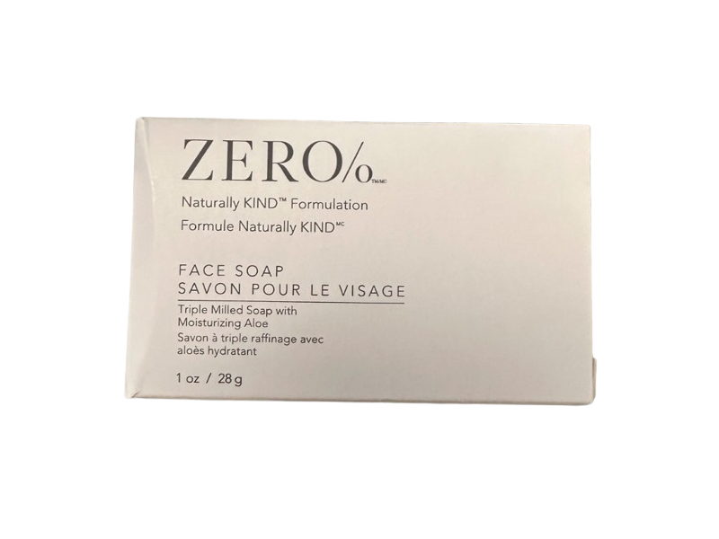 Zero Triple Milled Face Soap, Aloe, 1 oz/28 g