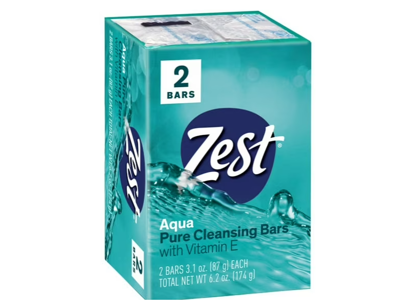 Zest Aqua Pure Cleansing Bars, 3.1 oz/87 g, 2 Count