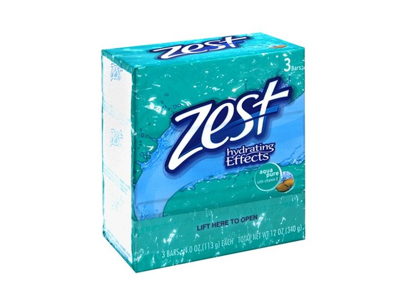 Zest Bar Aqua Pure Soap, 4 oz