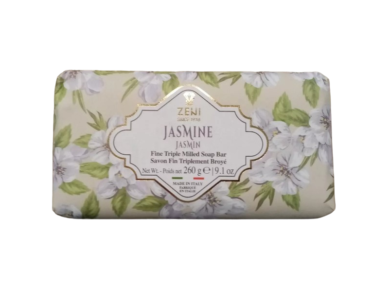 Zewi Fine Triple Milled Soap Bar, Jasmine, 9.1 oz/260 g