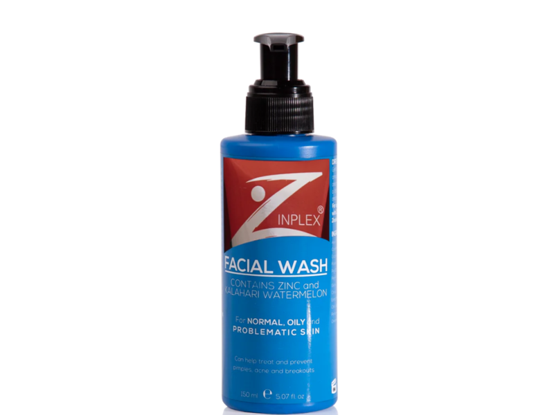 Zinplex Facial Wash, Zinc & Kalahari Watermelon, 5.07 FL OZ/150 mL