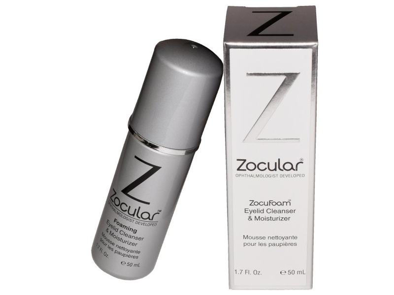 Zocular ZocuFoam Eyelid Cleanser & Moisturizer, 1.7 fl oz/50 mL