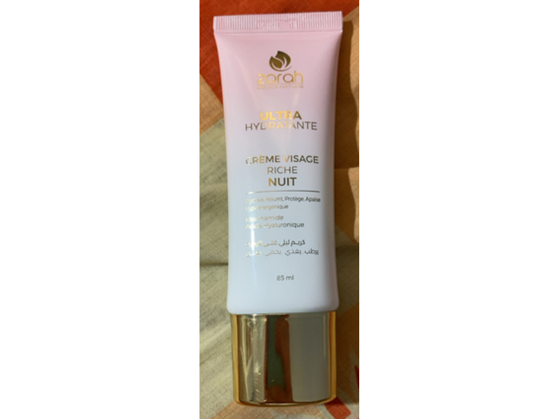 Zorah Cream Visage Riche Nuit Ultra Hydratante, 85 mL