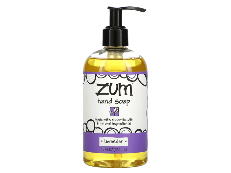 Zum Hand Soap, Lavender, 12 fl oz/354 mL, Pack Of 4