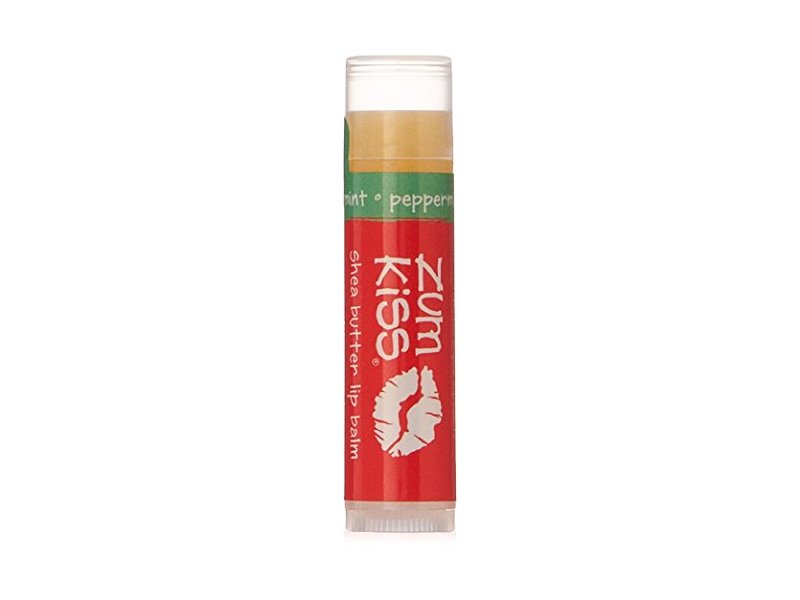 Zum Kiss All Natural Shea Butter Lip Balm, Peppermint, 0.15 oz